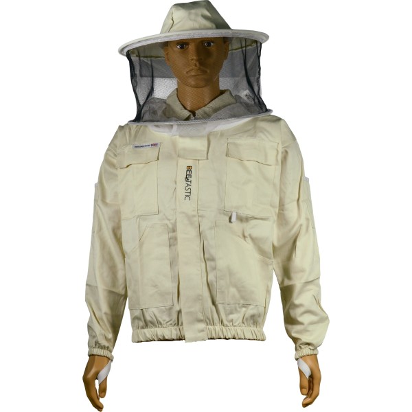 Organic Cotton Beekeeping Jacket / 360 Round Veil with BEEvision™ Mesh