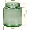227g (0.5lb) Hexagonal Glass Honey Jars – 99 Pack – Gold Lids with Silicone Seal – Food Safe