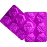 Silicone Soap Moulds: Honeycomb with Bee Design - 6-Cavity Tray (Pack of 2) Reusable & Flexible