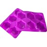 Silicone Soap Moulds: Honeycomb with Bee Design - 6-Cavity Tray (Pack of 2) Reusable & Flexible