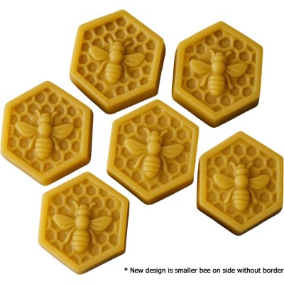 Silicone Soap Moulds – Honeycomb with Bee – 6 Cavity Tray – Pack of 2 – Reusable Silicone Soap Moulds – Honeycomb with Bee – 6 Cavity Tray – Pack of 2 – Reusable