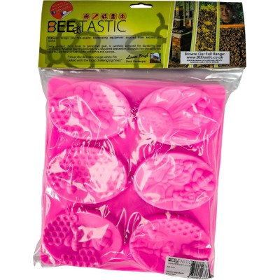 Silicone Soap Moulds – Bee Design – 6 Cavity Tray – Pack of 2 – For Soap, Wax or Resin Silicone Soap Moulds – Bee Design – 6 Cavity Tray – Pack of 2 – For Soap, Wax or Resin