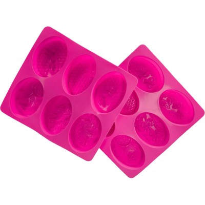 Silicone Soap Moulds – Bee Design – 6 Cavity Tray – Pack of 2 – For Soap, Wax or Resin Silicone Soap Moulds – Bee Design – 6 Cavity Tray – Pack of 2 – For Soap, Wax or Resin