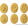 Silicone Soap Moulds: Bee Design - 6 Cavity Tray (Pack of 2) Flexible & Reusable