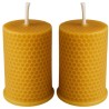 Silicone Candle Moulds – Honeycomb Cylinder – Pack of 2 – 8cm x 5.5cm – Reusable & Flexible