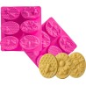 Silicone Soap Moulds: Bee Design - 6 Cavity Tray (Pack of 2) Flexible & Reusable