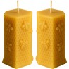 Silicone Candle Moulds – Honeycomb Texture with Bees – Pack of 2 – Flexible & Reusable