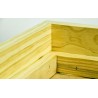 British National Hive Roof – Metal Top – New Zealand Pine – Knot Free – 4 Vents – 100mm Height