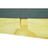 British National Hive Roof – Metal Top – New Zealand Pine – Knot Free – 4 Vents – 100mm Height