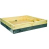 British National Hive Roof – Metal Top – New Zealand Pine – Knot Free – 4 Vents – 100mm Height