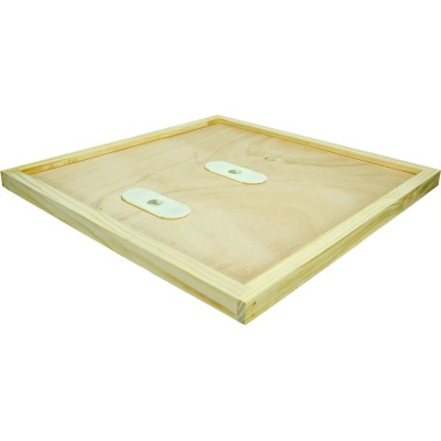 British National Crown Board - New Zealand Pine - Knot-Free - 2 Holes - 2 Bee Escapes - BEEtastic UK