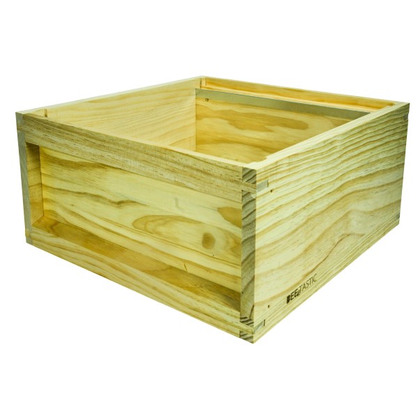 British National Brood Box – New Zealand Pine – Knot Free – Flat Packed – Includes Screws – Beekeeping Hive Part