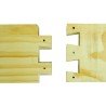 British National Eke – 90mm – New Zealand Pine – Knot Free – Flat Packed – Includes Screws – Hive Feeder Spacer