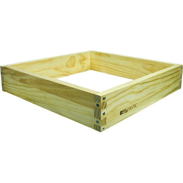 British National Eke – 90mm – New Zealand Pine – Knot Free – Flat Packed – Includes Screws – Hive Feeder Spacer