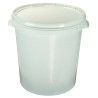 30L Plastic Buckets with Lids – Food Safe – Tamper Evident – Stackable – White – 30 Litre