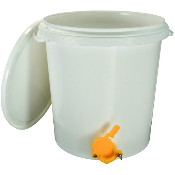 30 Litre Honey Settling Bucket with Nylon Valve
