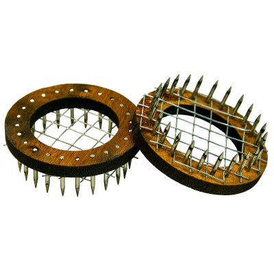 Crown of Thorns Queen Marker – 2 Pack – Metal Pins & Mesh – Handmade Beekeeping Tool