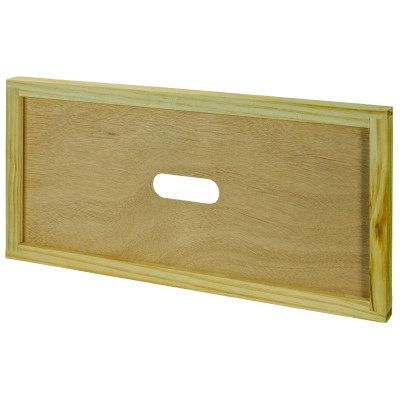Langstroth Nuc Crown Board – NZ Pine – Feed after splitting or swarm collection. Langstroth Nuc Crown Board – NZ Pine – Feed after splitting or swarm collection.
