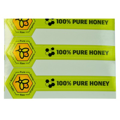 Honey Jar Tamper Labels – 300 Stickers – Pre-Cut Sheets of 6 – Honey Jar Seals Honey Jar Tamper Labels – 300 Stickers – Pre-Cut Sheets of 6 – Honey Jar Seals