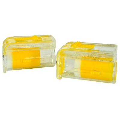 Queen Marking Tube – Pack of 2 – Clear Bee Holder with Sponge Tip Plunger