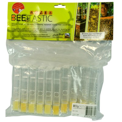 BEEtastic Queen Cages – Pack of 10 – Slow Release Queen Introduction Tools