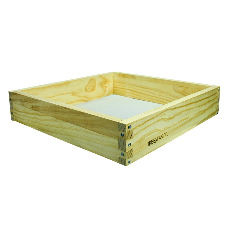British National Eke – 90mm – New Zealand Pine – Knot Free – Flat Packed – Includes Screws – Hive Feeder Spacer