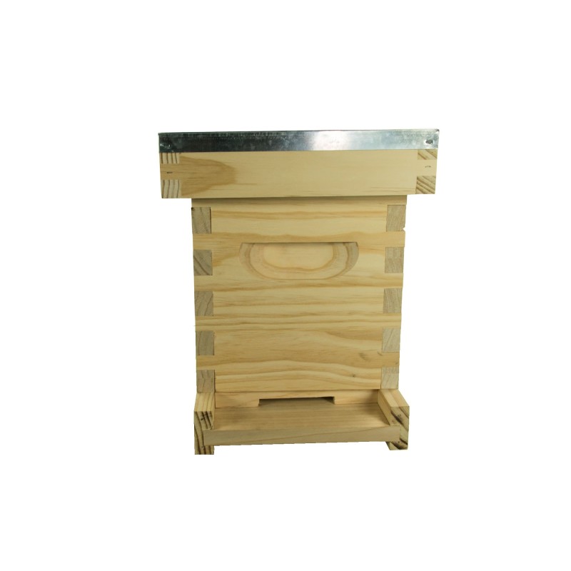 Langstroth Wooden Nuc Box - 5 Frame - Complete with Floor, Roof & Crown Board