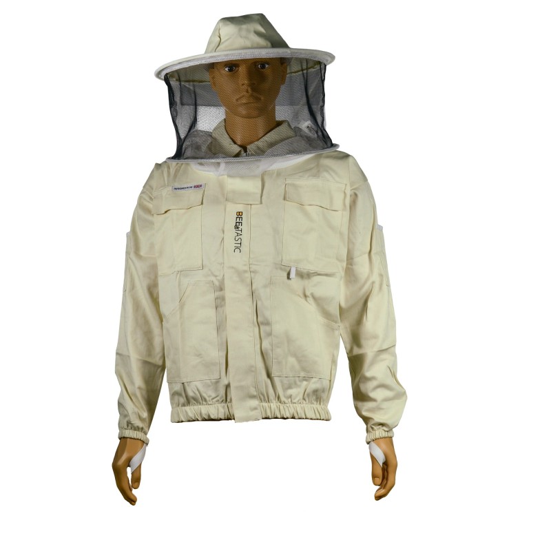Organic Cotton Beekeeping Jacket / 360 Round Veil with BEEvision™ Mesh