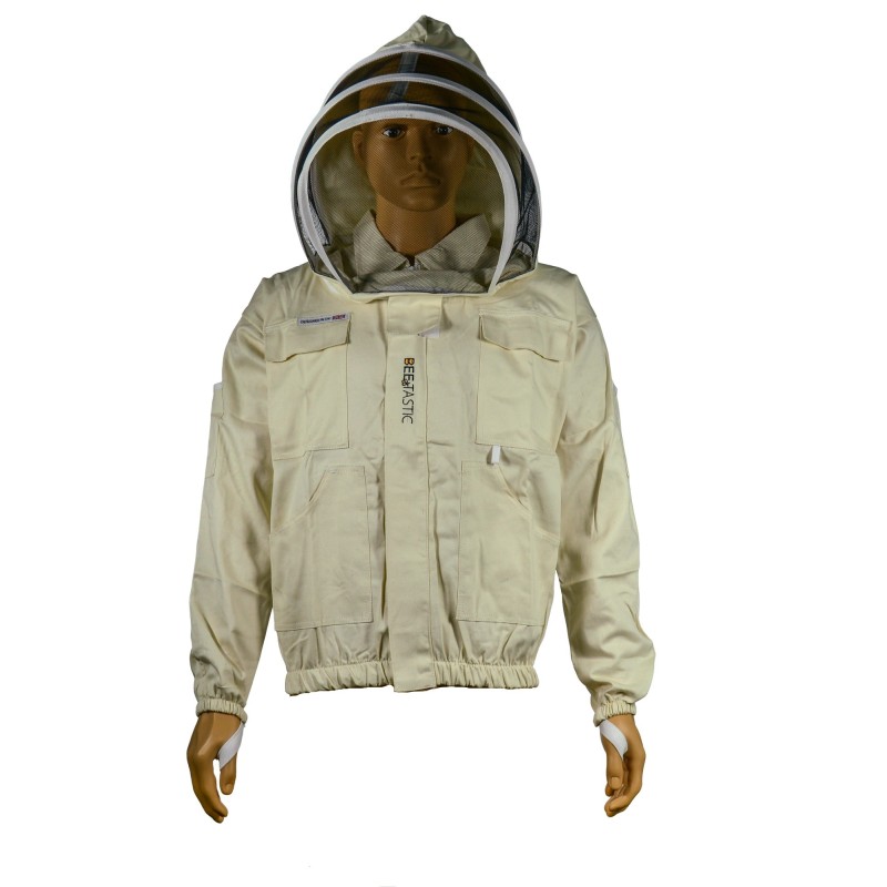 Organic Cotton Beekeeping Jacket / Fencing Veil with BEEvision™ Mesh