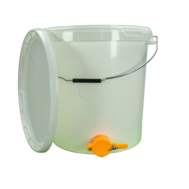 30 Litre Honey Settling Bucket with Nylon Valve