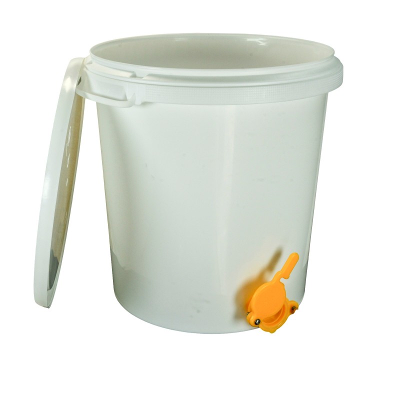 30 Litre Honey Settling Bucket with Nylon Valve