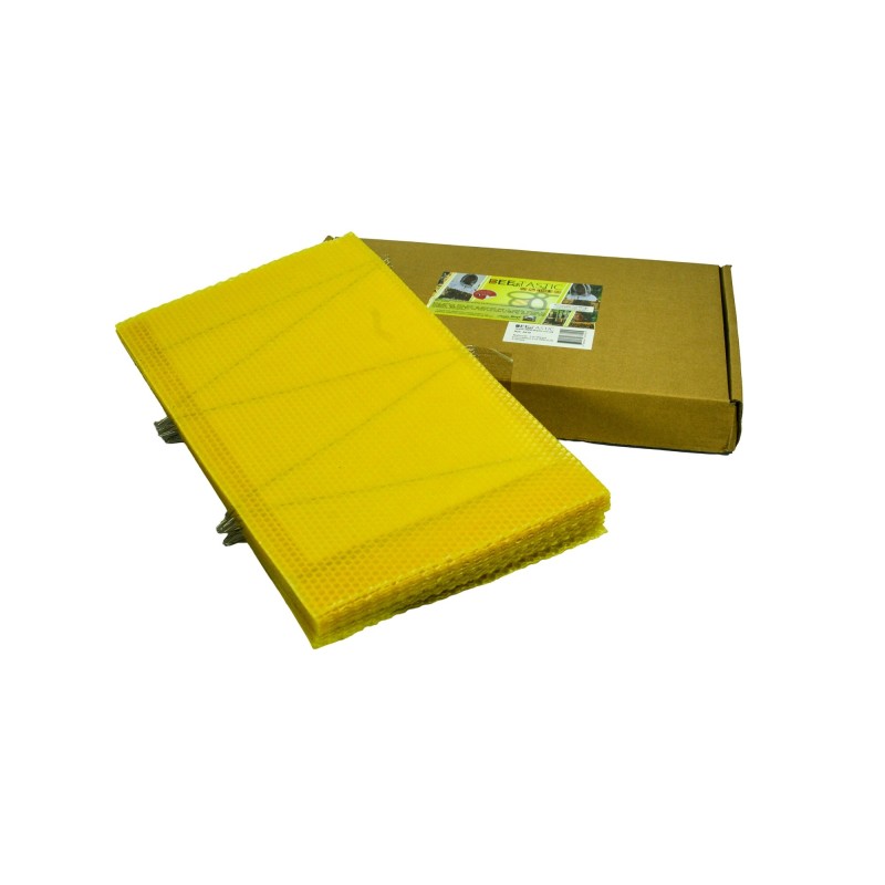 British National Brood Foundation – Pack of 11 Wired Sheets – 345 x 205mm