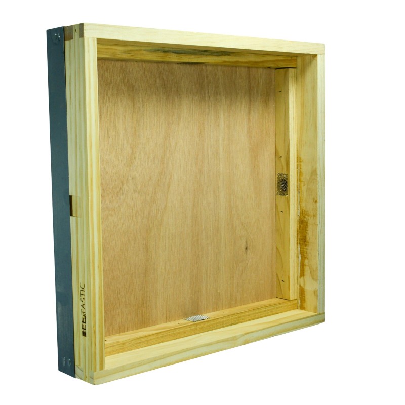 British National Hive Roof – Metal Top – New Zealand Pine – Knot Free – 4 Vents – 100mm Height