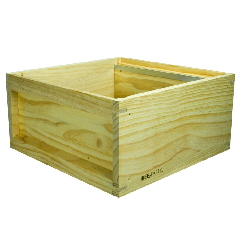 British National Brood Box – New Zealand Pine – Knot Free – Flat Packed – Includes Screws – Beekeeping Hive Part